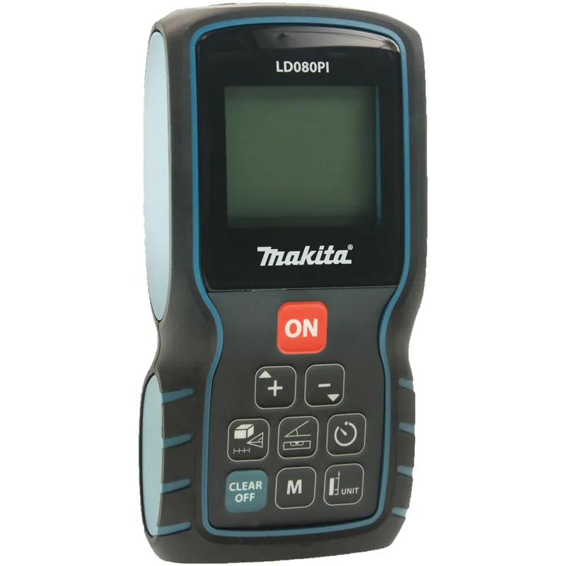 Non Perdere Misuratore di Distanza Laser Portatile Tascabile MAKITA Distanziometro 80 Metri Calcolo Area Misure Indirette Livellamento 360° modello LD080PI