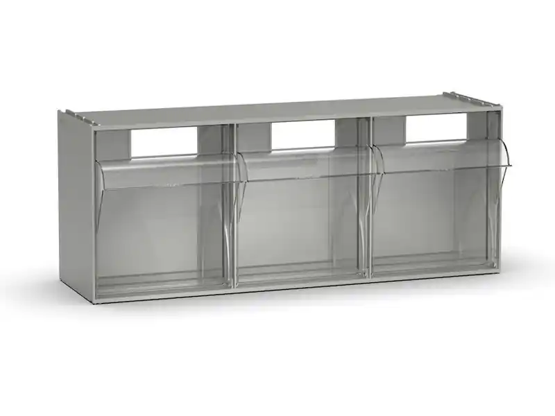 Must-Have Cassettiera porta minuteria Fami Visual Box 600x210x242mm con 3 cassetti