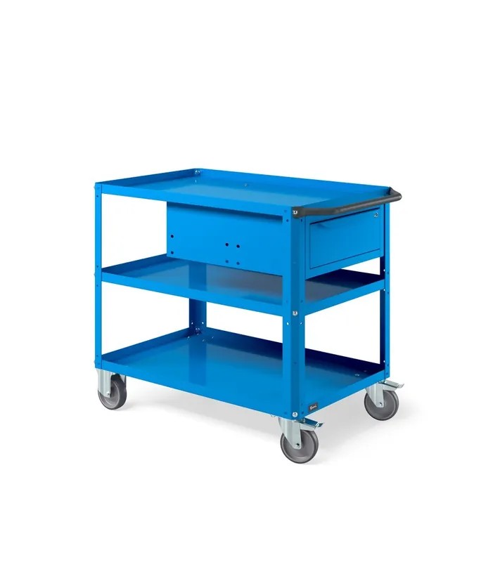 Carrello a tre ripiani Clever Large Fami 1024x615x847mm portata 300kg + cassetto Acquista Ora