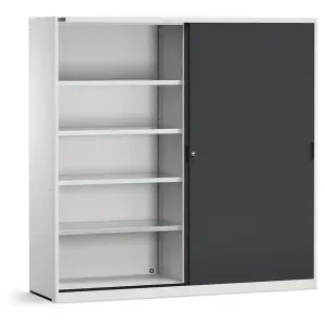 Armadio officina Fami Perfom 2040x600x2000mm con ante scorrevoli e 8 ripiani fessurati Quantità Limitata