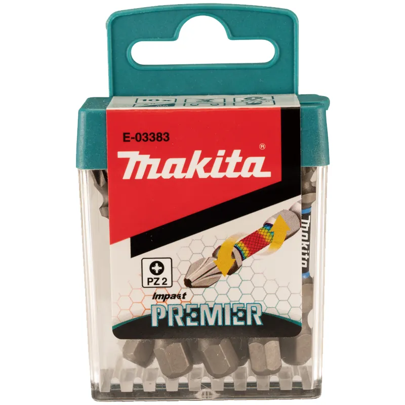 Kit Set 10 Inserti a Croce 1/4″ Esagonale MAKITA Bits Lunghezza 50 mm Punte PZ2 Impact Gold per Avvitatore a Impulsi Compra Online