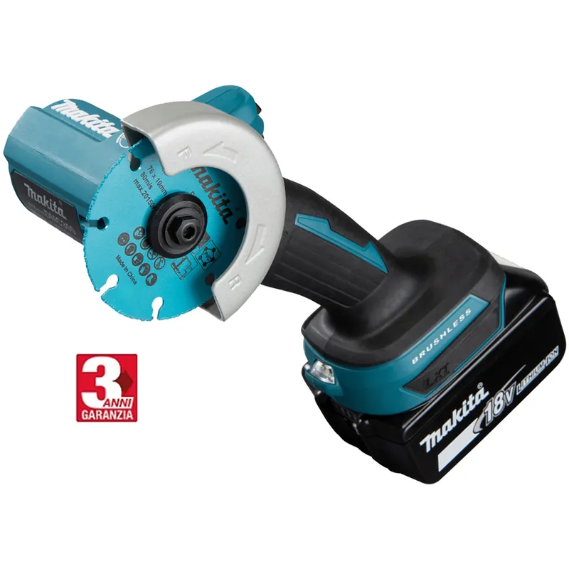 Sega Diamantata a Batteria 18V MAKITA Disco 76mm Taglio 16mm Motore Brushless DMC300 Offerta Limitata