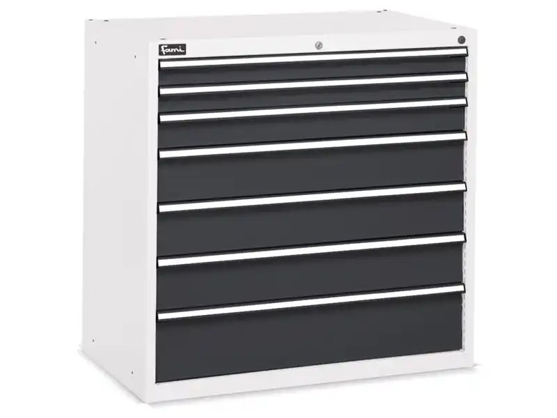 Cassettiera portautensili Fami Flexa 1023x600x1002mm con 7 cassetti ad estrazione totale, 900Kg Must-Have