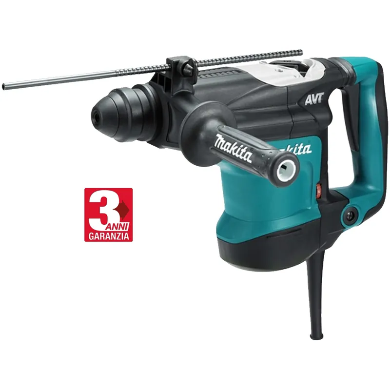Sconto Tassellatore SDS-Plus 850 Watt MAKITA Demolitore Punte fino a 32mm AVT 3 Funzioni Potenza Impatto 4,9 Joule HR3210FCT