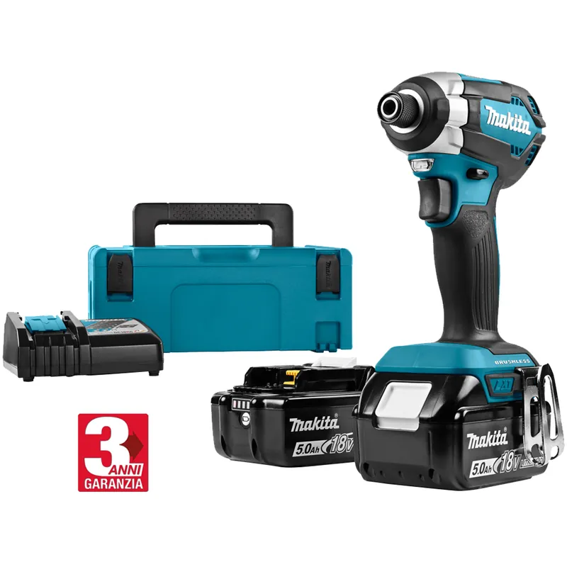 Avvitatore ad Impulsi 1/4″ a Batteria 18V MAKITA Massa Battente 170Nm Kit DTD153RTJ Occasione