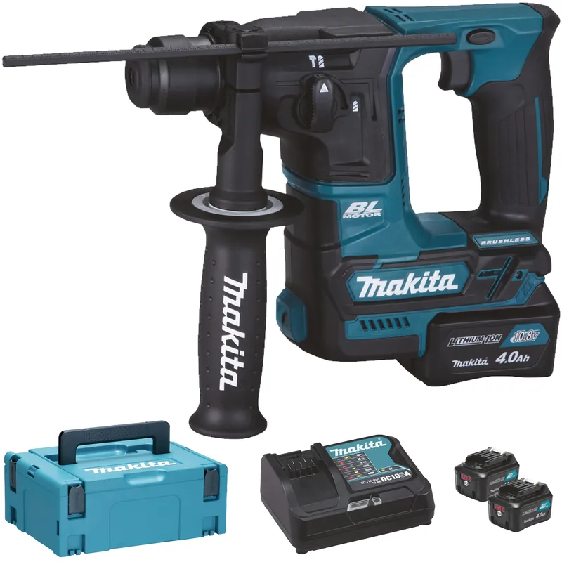 Professionale Trapano Demolitore a Batteria 12V MAKITA Tassellatore con Percussione SDS-Plus 2 Funzioni KIT Valigetta HR166DSMJ