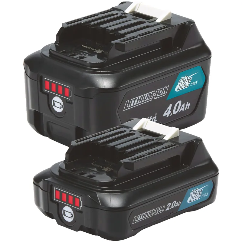 Batteria Li-ion CXT® 12Vmax MAKITA Ioni di Litio con Indicatore di Carica LED da 2,0Ah BL1021B e 4,0Ah BL1041B Offerta Limitata