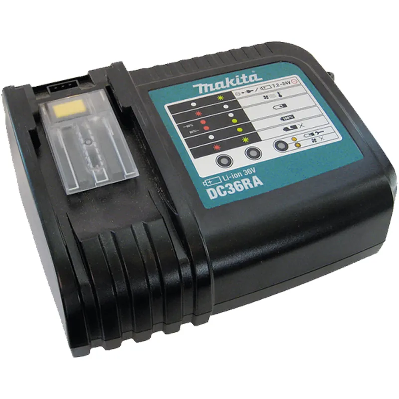 Must-Have Caricabatterie Rapido per Batterie 36V MAKITA Li-ion Ioni di Litio con Ventola di Raffreddamento modello DC36RA codice 194863-5