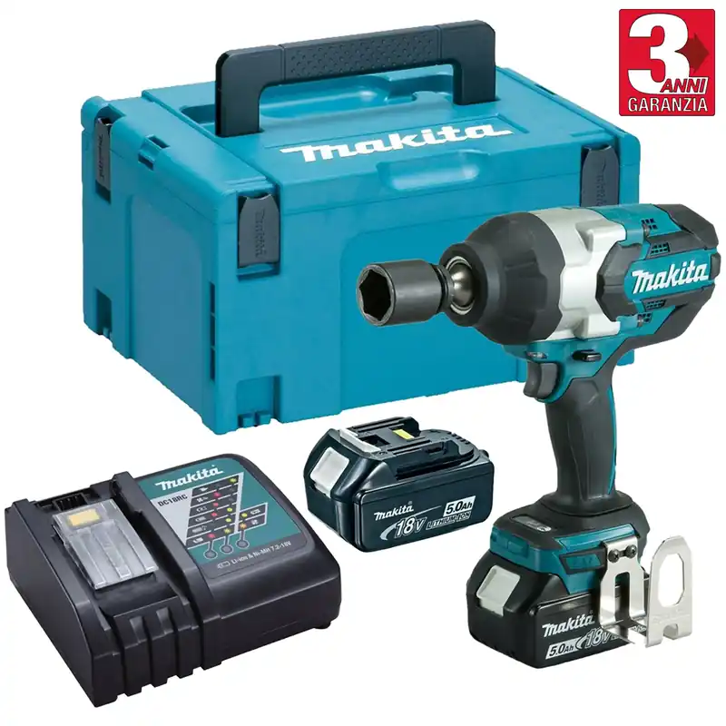 Ultima Occasione Avvitatore a Impulsi 3/4″ a Batteria 18V MAKITA Massa Battente 1050Nm Kit DTW1001RTJ