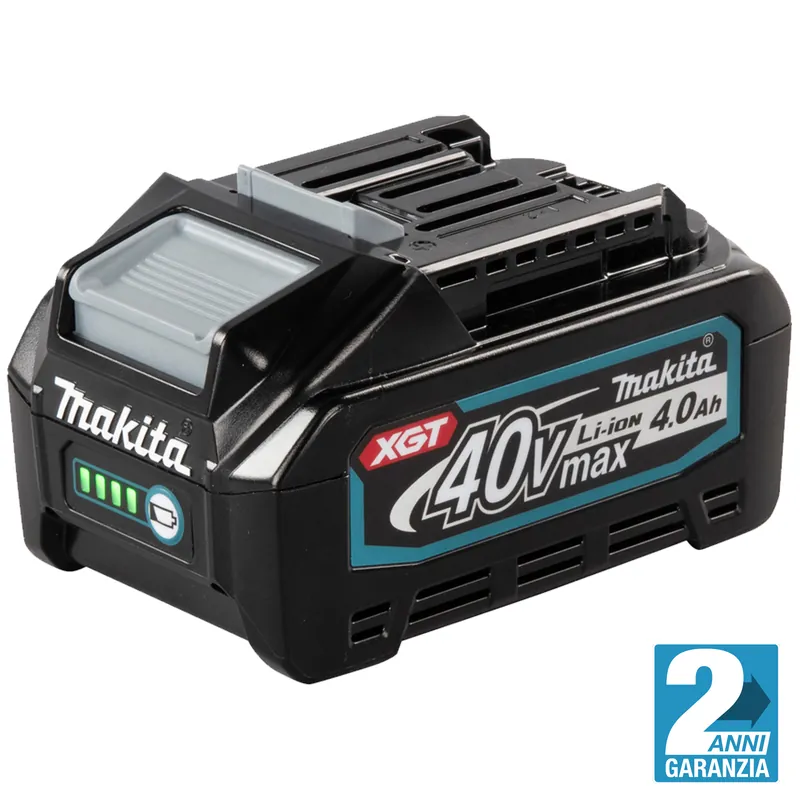 Spedito Oggi Batteria Litio XGT 40V 4Ah MAKITA con Indicatore Carica LED BL4040