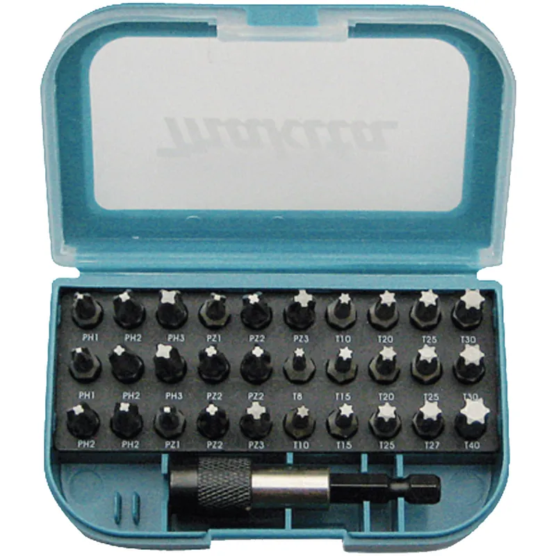 Promo Stagionale Serie 31 Inserti per Avvitatura MAKITA Punte Bits Esagonali 1/4″ Portainserti Magnetico per Avvitatore Giraviti Set P-73374