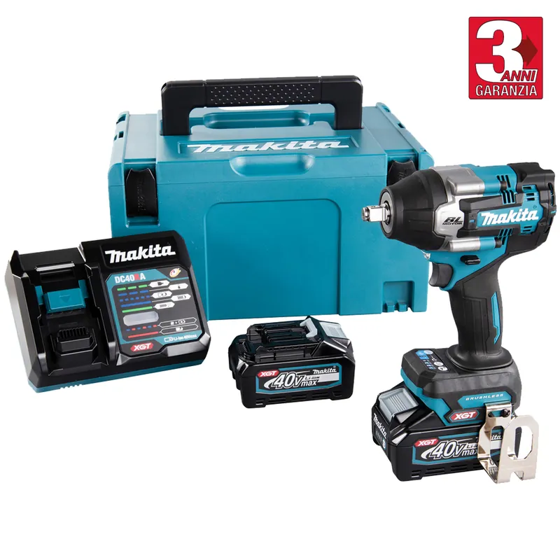 Avvitatore ad Impulsi 1/2″ a Batteria 40V MAKITA Coppia 760Nm Kit TW007GM201 A Buon Prezzo