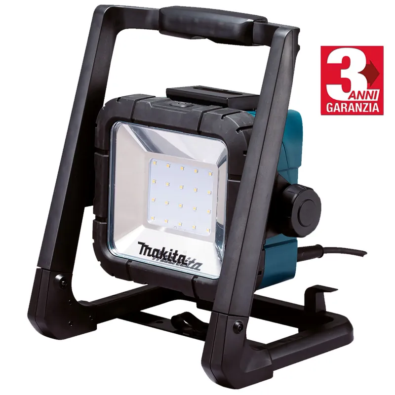 Faro 20 LED da Cantiere a Batteria 14,4V 18V MAKITA Cordless Luce Bianca 750 Lumen DML805 Non Perdere