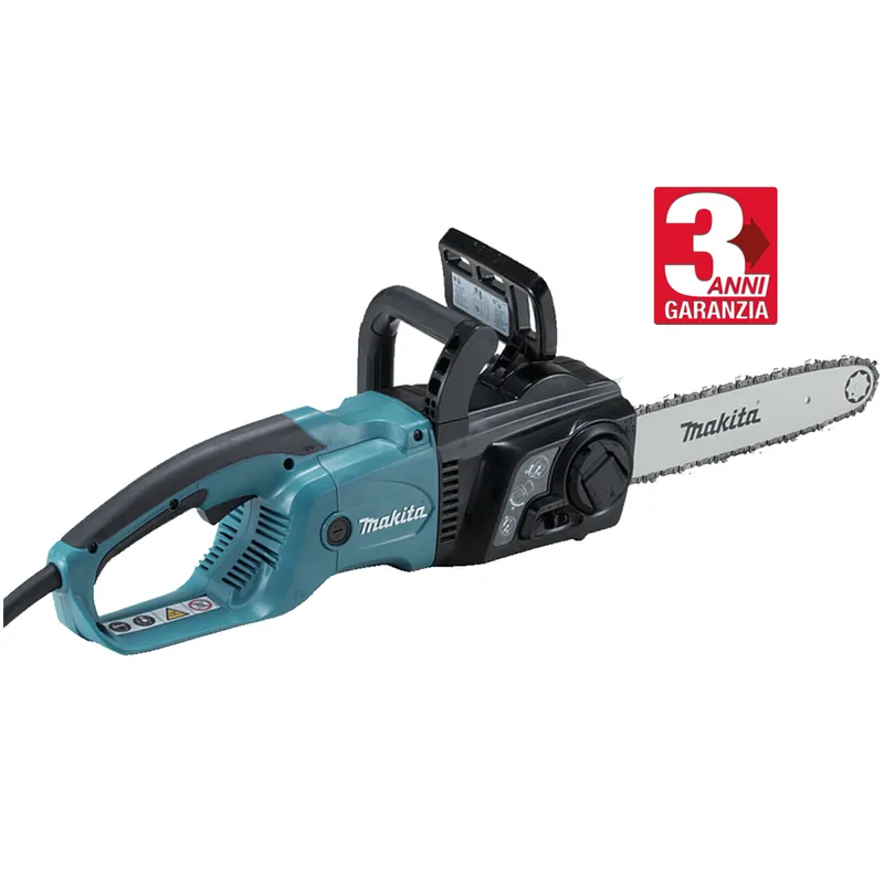 Elettrosega 2000W con Barra da 40cm MAKITA Avviamento Morbido, Freno Elettrico e Regolazione dell’Olio Catena Automatico modello UC4051A Promozione Esclusiva