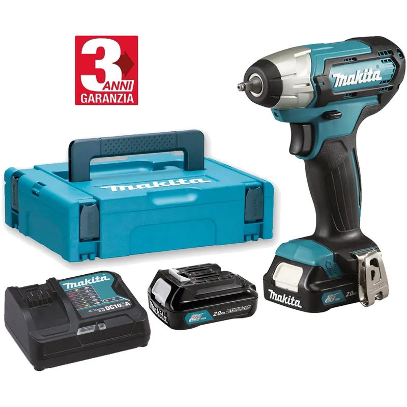 Non Perdere Avvitatore ad Impulsi Attacco Esagonale 1/4″ a Batteria 12V MAKITA Massa Battente Coppia 60Nm Kit Valigetta TW060DSAJ