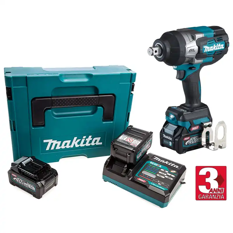 Avvitatore ad Impulsi 3/4″ a Batteria 40V MAKITA Massa Battente 1630Nm Kit TW001GM201 Direttamente Dal Produttore