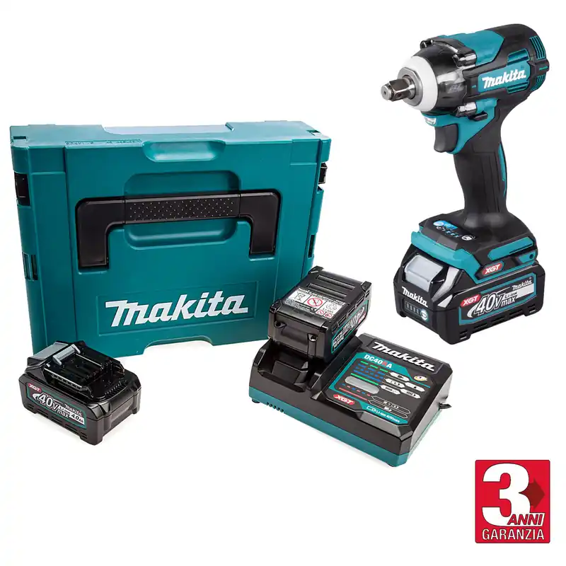 Avvitatore ad Impulsi 1/2″ a Batteria 40V XGT MAKITA Massa Battente 350Nm Kit TW004GD201 Subito Disponibile
