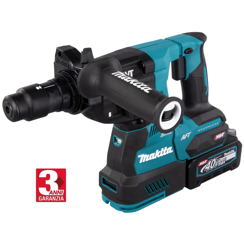 Sconto Trapano Tassellatore SDS-Plus a Batteria 40V XGT MAKITA Impatto 2,9 Joule Motore Brushless Kit Valigetta HR002GM202