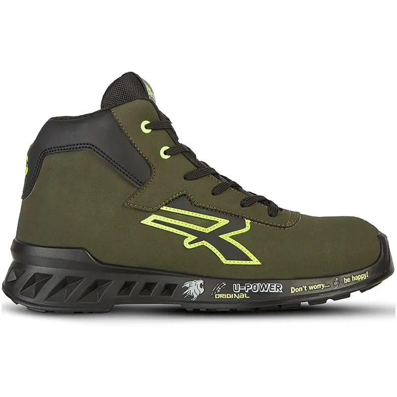 Compra Oggi Stesso Scarpe Antinfortunistiche Alte da Lavoro U-POWER in Microfibra Effetto Pelle Nabuk Idrorepellente e Puntale AirToe Aluminium Super Leggere per Uomo e Donna Unisex modello TYLER s ESD S3S CI FO SR