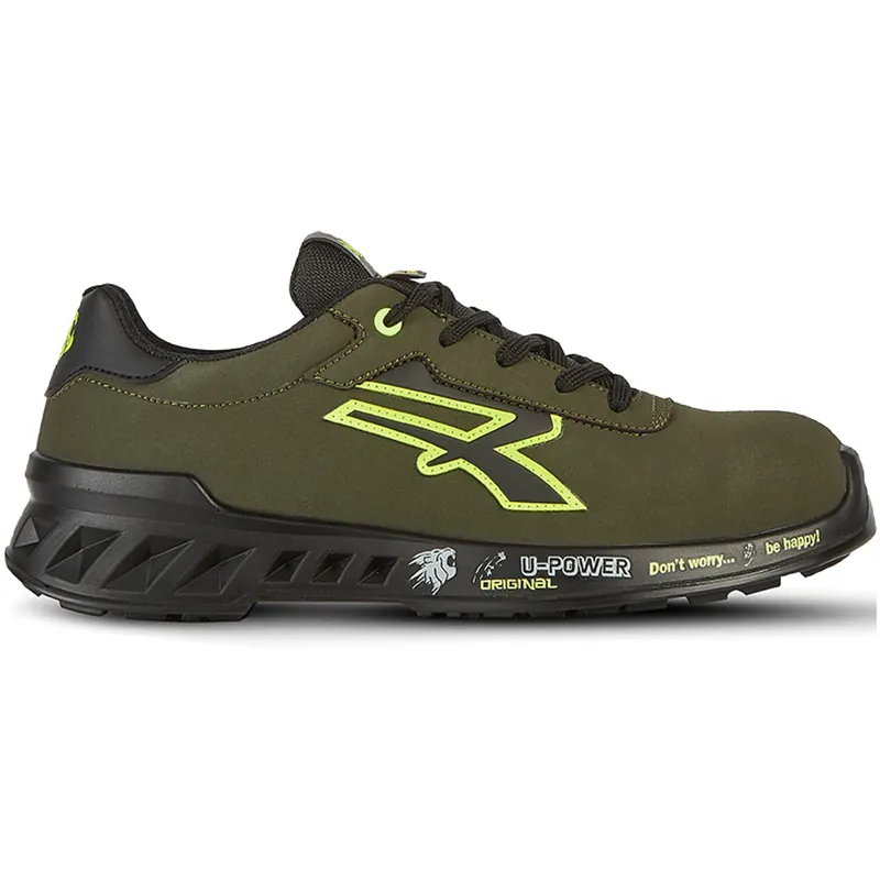 Scarpe Antinfortunistiche Basse da Lavoro U-POWER in Microfibra Effetto Pelle Nabuk Idrorepellente e Puntale AirToe Aluminium Super Leggere per Uomo e Donna Unisex modello RYAN s ESD S3S CI FO SR Solo Oggi