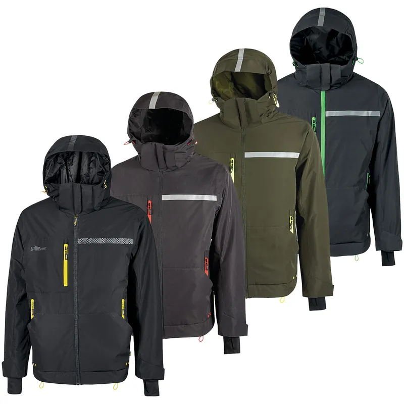 Prezzo Basso Giacca con Cappuccio INVERNALE da Lavoro U-POWER Giacchino Impermeabile Multitasche con Imbottitura in Grafene e Interno Microfleece per Uomo e Donna Unisex modello WINK