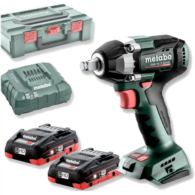 Avvitatore a Massa Battente a Batteria 18V METABO Impulsi 300Nm SSW 18 LT BL A Buon Prezzo