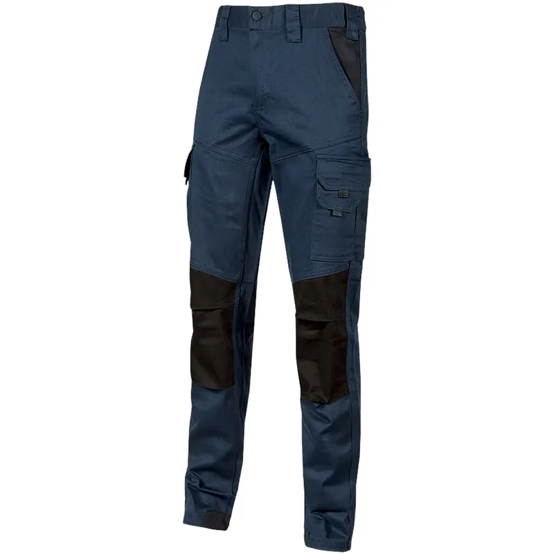 Scelto Dai Clienti Pantalone Cargo da Lavoro U-POWER Multitasche in Cotone Elasticizzato Taglio Slim-Fit e Triple Cuciture Tasche Porta Ginocchiere per Uomo e Donna Unisex modello MAJO