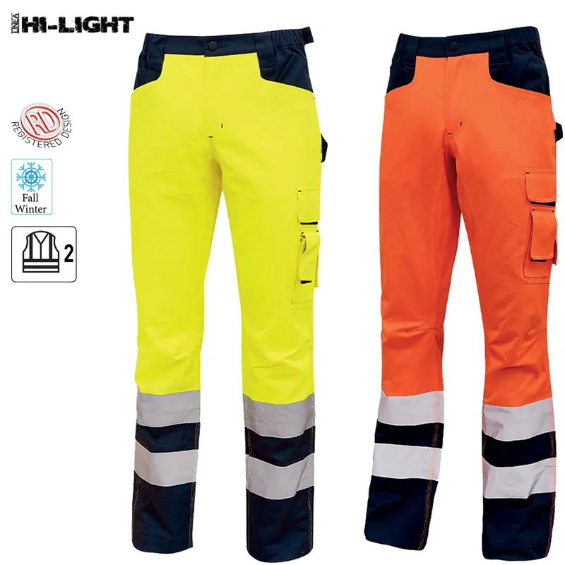Ordina Subito Pantalone Cargo INVERNALE Alta Visibilità da Lavoro U-POWER Multitasche Impermeabile Antivento con Bande Riflettenti per Uomo e Donna Unisex modello BEACON