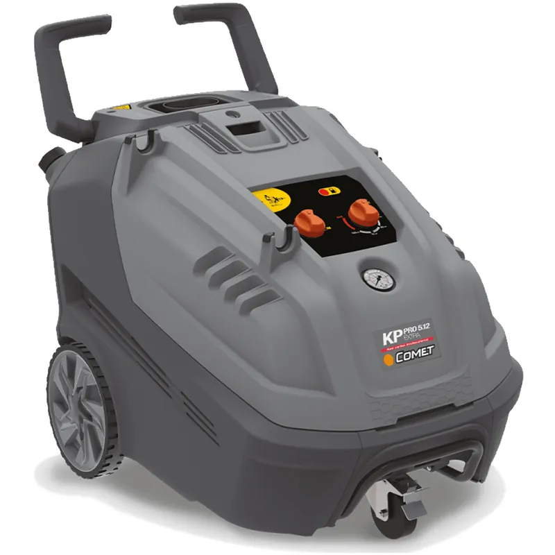Consegna Rapida Idropulitrice ad Acqua Calda a Gasolio COMET Pressione 200 bar Portata 720 l/h Trifase 400V Professionale con Avvolgitubo modello Extra 5.12 12/200 T