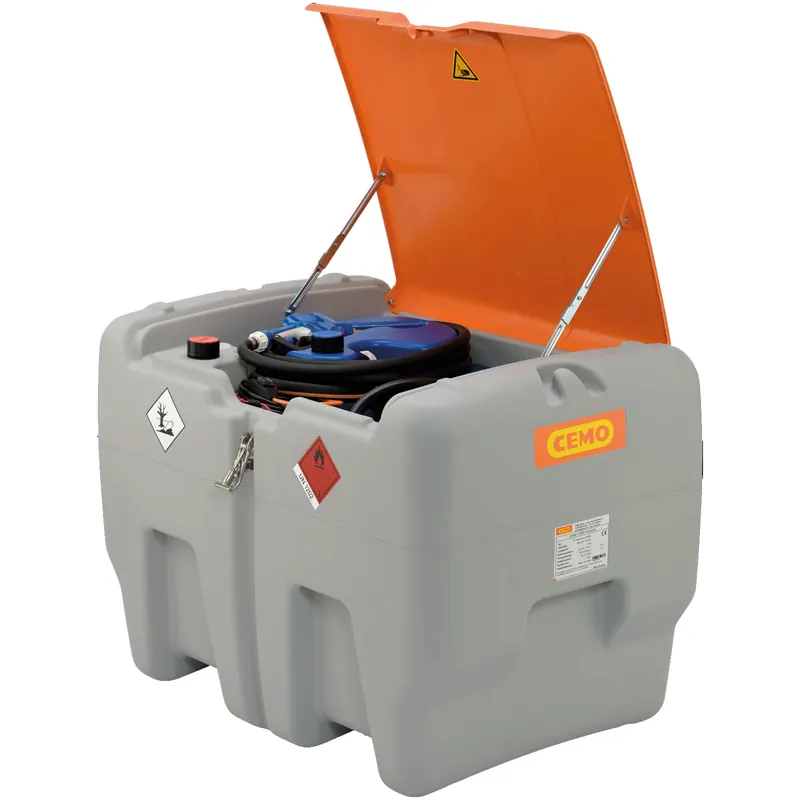 Offerta Limitata Serbatoio per Trasporto Combinato Gasolio 440 Litri e AdBlue 50 Litri CEMO con Elettropompa 12V 40 l/min Certificato ADR Professionale modello DT-Mobil Easy COMBI