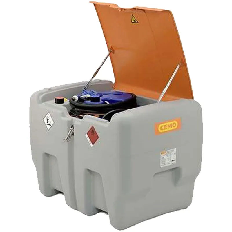 Serbatoio Trasporto Gasolio + AdBlue CEMO con Elettropompa SP30 12V Coperchio e Accessori DT-Mobil Easy COMBI 440/50 Soddisfatti O Rimborsati