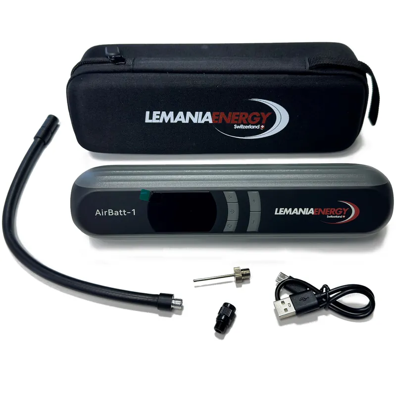 Compressore Portatile a Batteria Ricaricabile LEMANIA ENERGY Luce LED Ricarica USB 4 Funzioni e Accessori modello AirBatt-1 Novità