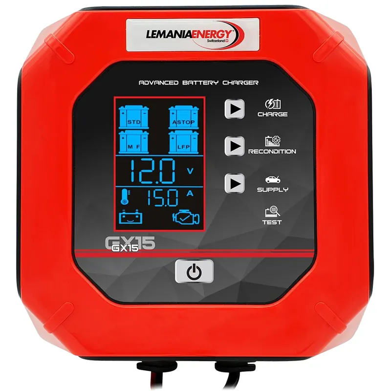 Caricabatterie Auto Moto Test 12V Mantenitore LEMANIA ENERGY Professionale GX15 Promozione