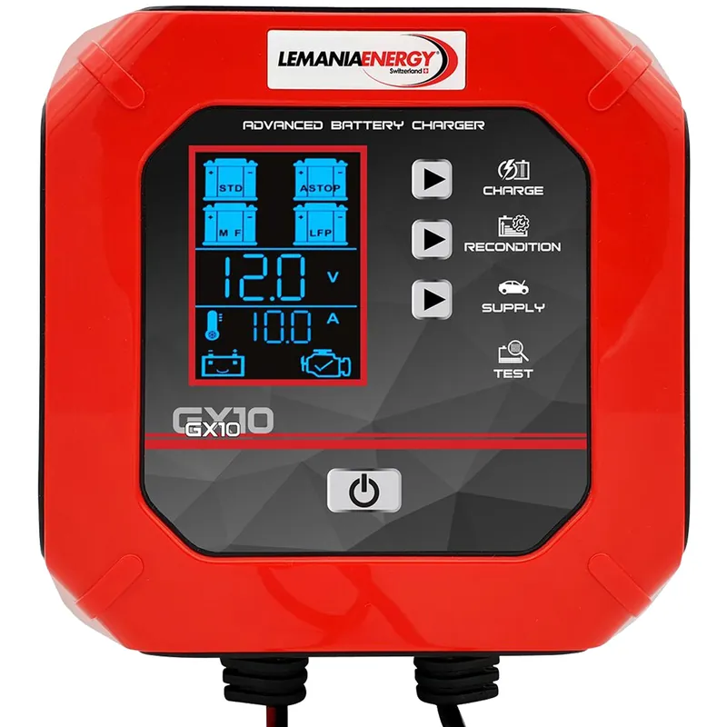 Pagamento Sicuro Caricabatterie Auto Moto Test 12V Mantenitore LEMANIA ENERGY Professionale GX10