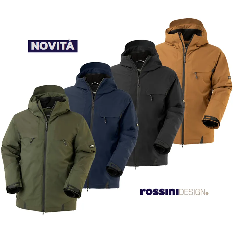 Offerta Limitata Giubbotto Invernale da Lavoro ROSSINI Imbottitura in Poliestere Tessuto Elasticizzato Impermeabile Traspirante Giacca Giubbino modello FLEX codice HH644