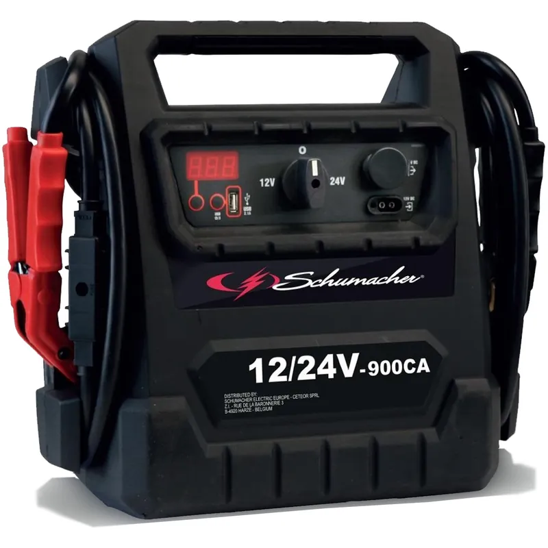 Avviatore di Emergenza per Batterie e Veicoli 12V e 24V SCHUMACHER Booster Starter Professionale modello PBI 201 Esclusivo