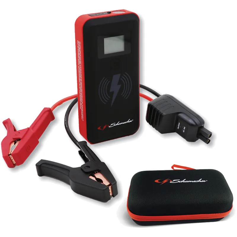 Avviatore di Emergenza 12V Booster SCHUMACHER Batteria Li-ion 2000A Auto Moto Furgoni Powerbank Wireless USB-C Display LCD modello SL 474 Promozione