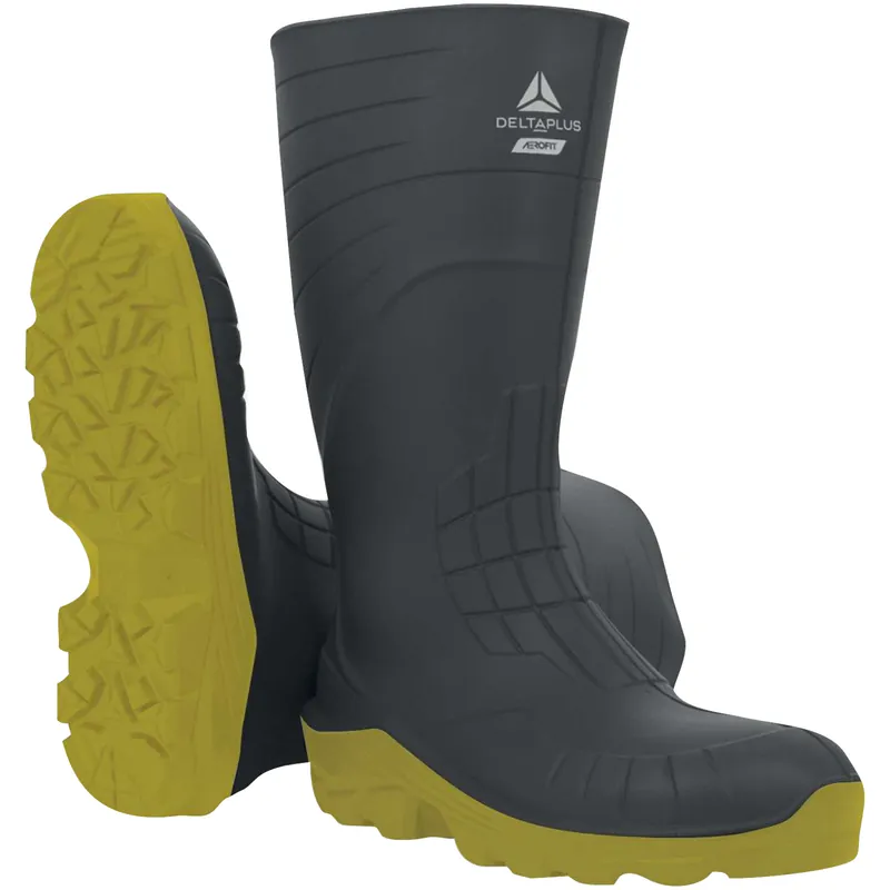 Prezzo Basso Stivali da Lavoro Protettivi Antinfortunistici DELTA PLUS Leggero Ergonomico DPI Antiscivolo Antistatico Edilizia Industria Resistenti a Olio e Idrocarburi modello AEROBUILD S5 CI FO SR