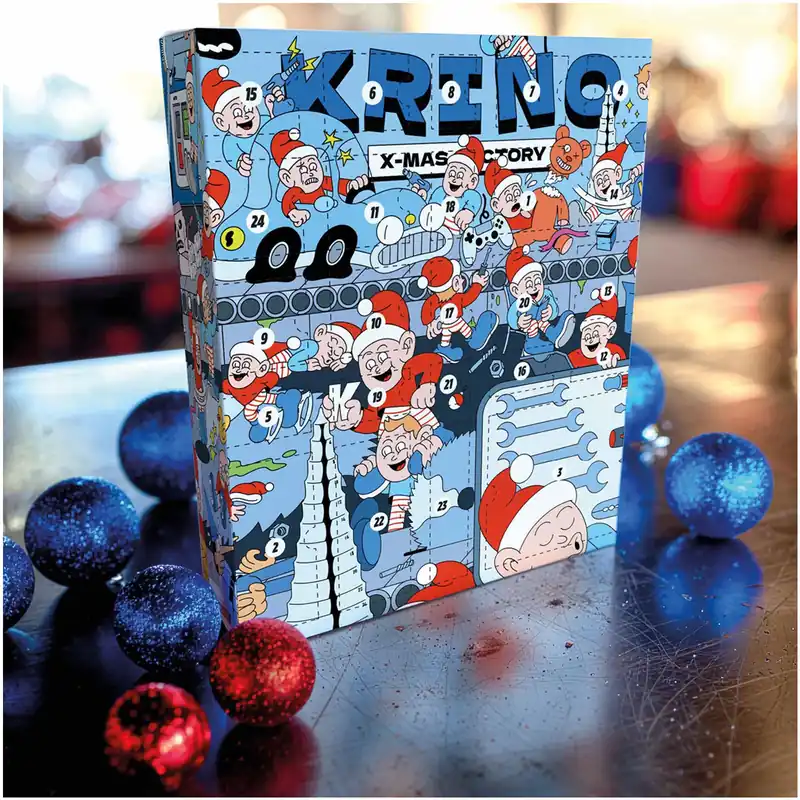 Calendario dell’Avvento Natale 2025 con 60pz Utensili Punte Trapano Inserti Avvitatura Professionali Assortiti by KRINO LTI Promozione Esclusiva