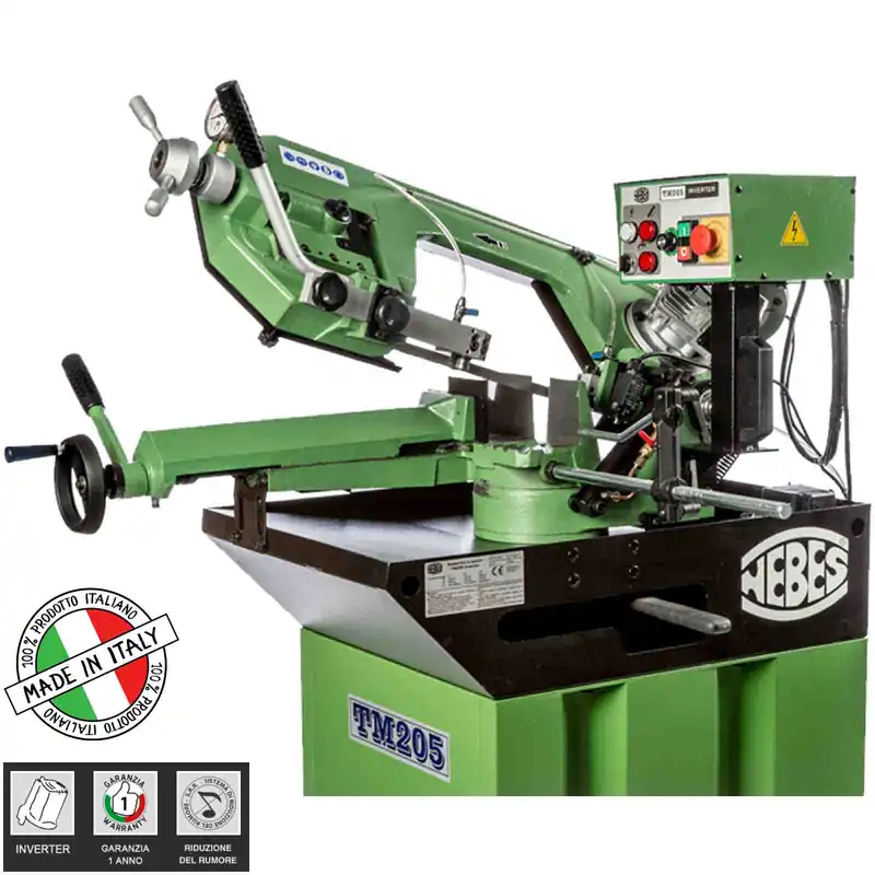 Segatrice a Nastro Tecnologia Inverter per Ferro e Metalli NEBES Troncatrice Sega Base Inclusa TM205/INV Reso Gratuito