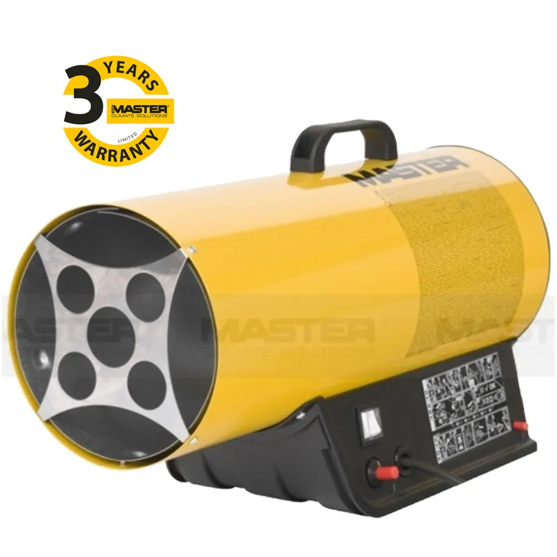 Nuova Collezione Generatore Aria Calda a Gas MASTER Riscaldatore Potenza 16kW e Portata 300 m3/h Cannone BLP 17 M
