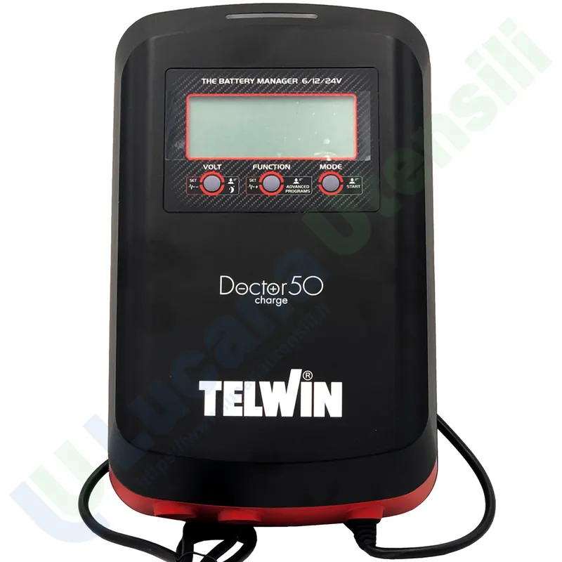 Caricabatterie 12V 24V TELWIN Tester Elettronico Mantenitore di Carica Batterie Auto Moto DOCTOR CHARGE 50 Non Perdere