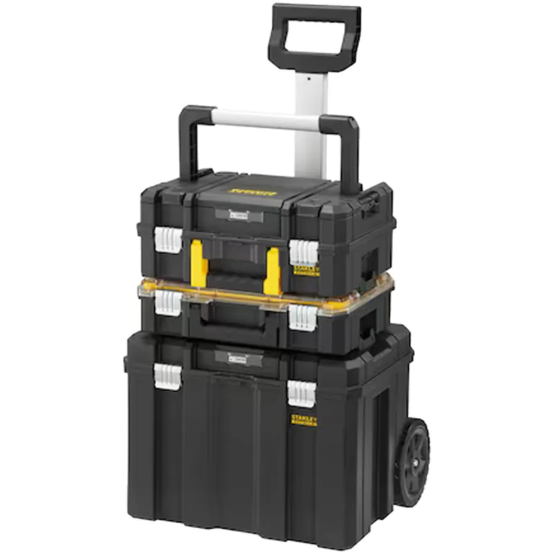 Carrello Portautensili 3 moduli STANLEY FATMAX Trolley Baule Portaminuterie Valigia modulare con Impugnatura Telescopica modello FMST1-80103 Prezzo Scontato