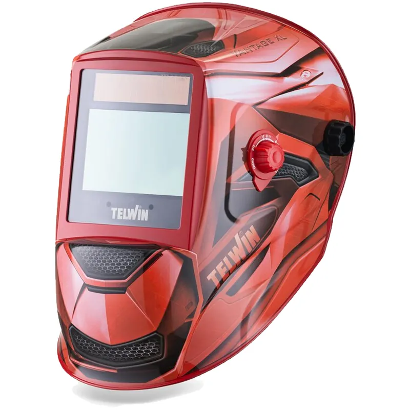 Offerta Del Giorno Maschera per Saldatura MMA, MIG-MAG e TIG Automatica DIN 4/5 ÷ 9/9÷13 Autoscurante True Color Regolabile TELWIN modello VANTAGE RED XL