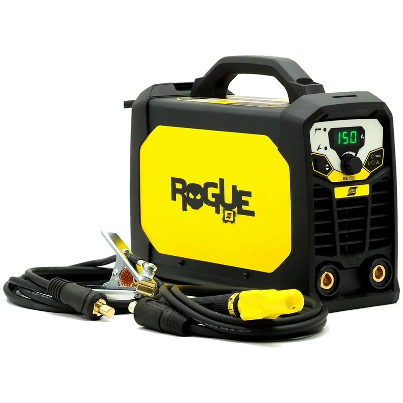 Saldatrice Inverter ad Elettrodo 150A ESAB con Kit Cavi e Pinze Monofase 230V Protezione IP23S modello ROGUE ES 150i Occasione