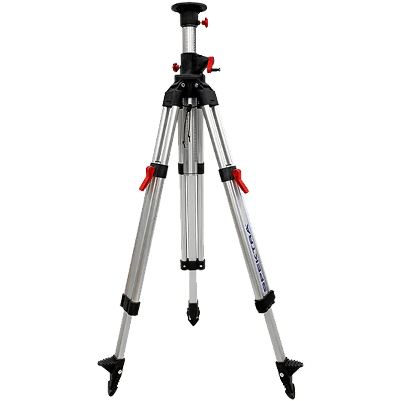 Consegna Rapida Treppiede in Alluminio SPEKTRA Stabile con Base Elevazione a Manovella, Bolla Sferica e Piedini in Gomma con Altezza Regolabile modello TP AH