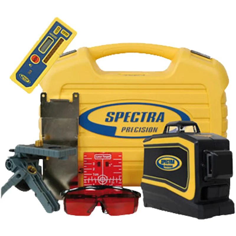 Scelto Dai Clienti Tracciatore Laser Professionale in Kit SPEKTRA 3 Piani Laser a 360° Completo di Ricevitore per Esterni HR1220 e Accessori modello LT56-R