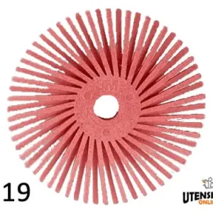 Spazzole radiali Bristle 3M filo curvo Tipo C Ø 19 mm grana pomice (48pz) Di Tendenza