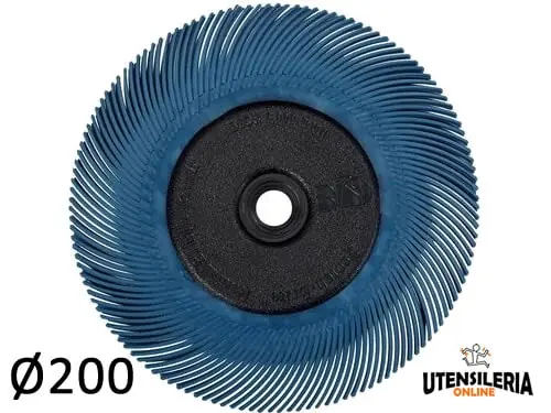 Offerta Lampo Spazzola radiale Bristle 3M filo curvo Tipo C Ø 200 mm grana 400