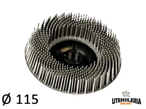 Professionale Dischi a tazza Bristle 3M attacco 14MA Ø 115 mm grana 120 (5pz)